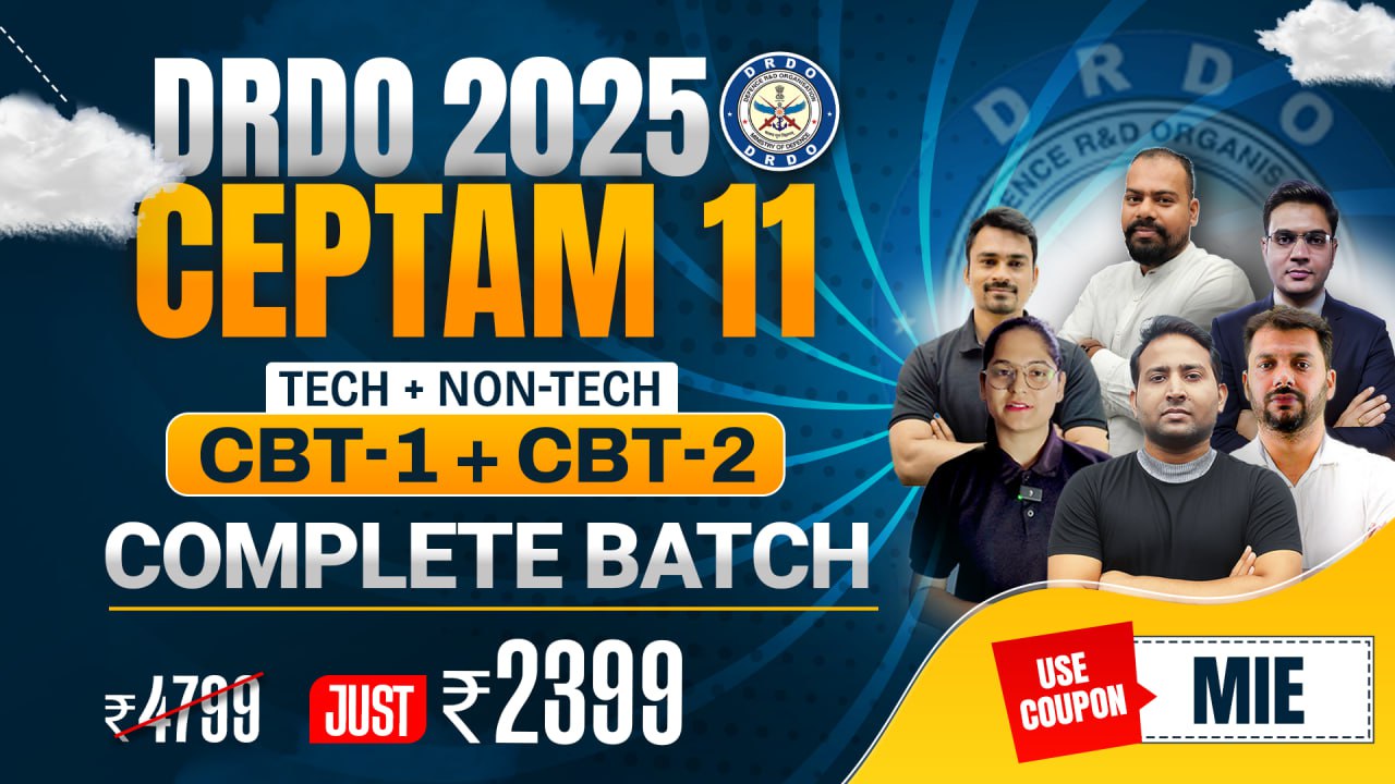 DRDO CEPTAM 11 Mechanical Course 2025 | CBT-1 + CBT-2 Complete Batch