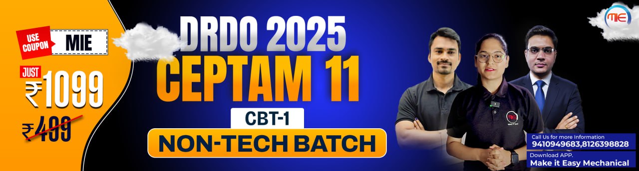 DRDO Non-Tech Course 2025 for Mechanical | CBT-1 Prep