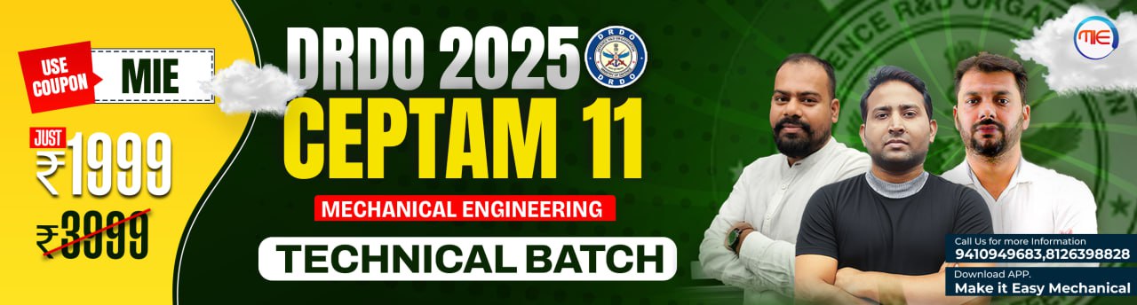 DRDO CEPTAM 11 Mechanical Technical Batch | CBT-2 Course 2025
