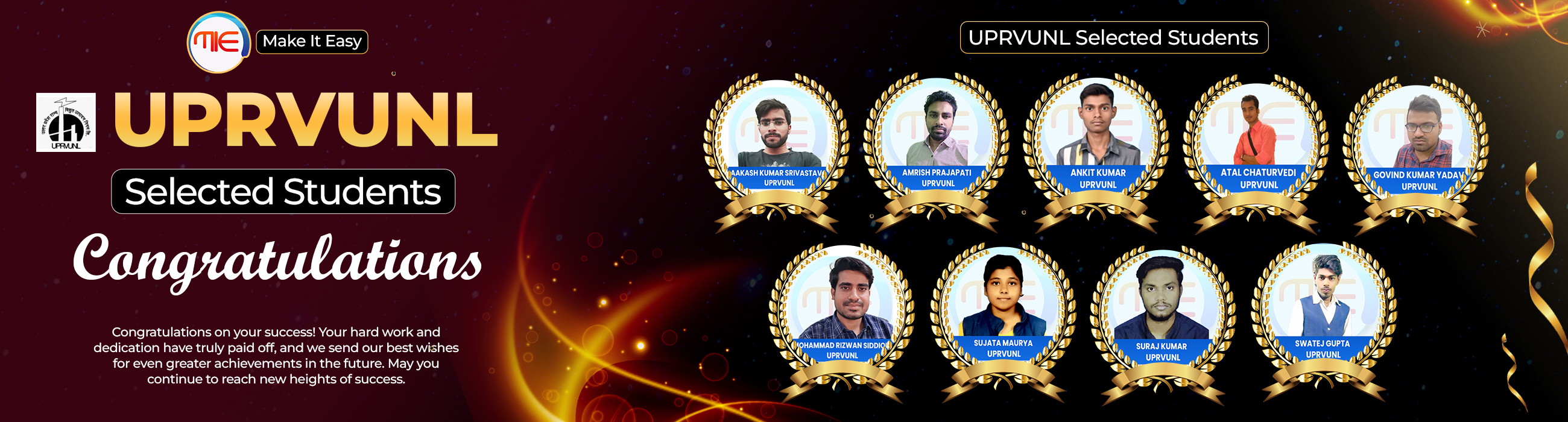 UPRVUNL Selected Students